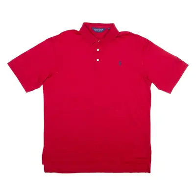 POLO RALPH LAUREN Mens Polo Shirt Red M