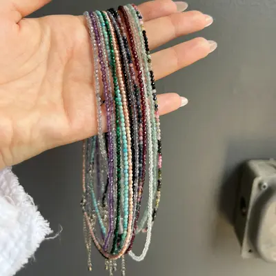 Pick 2 for $22! Crystal Beaded Necklace - 16 Inches with 2 Inch Extension