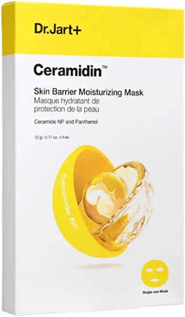 Dr. jart+ Ceramidin Hydrating and Strengthening Face Mask (Skin Barrier Hydrating Mask) 5 x 22 g