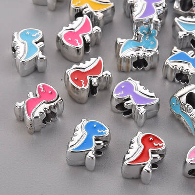 UV Plating Acrylic European Beads