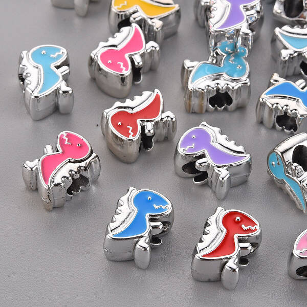 UV Plating Acrylic European Beads