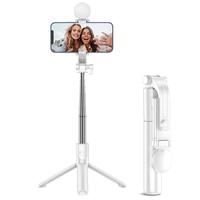 Custom selfie stick tripod for iPhone/Android devices, Bluetooth remote control mobile phone selfie stick, lightweight and po...