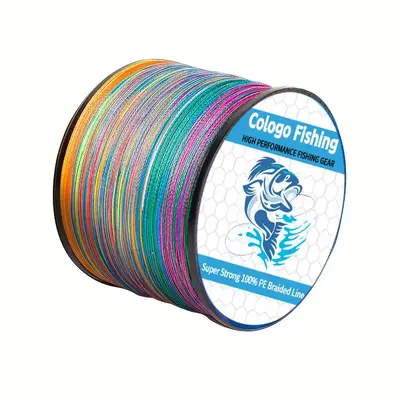 4-strand Multifilament Braided Fishing Line, 500m/1640ft Fishing Line, Strong Durable & Long-lasting Fishing Line, Tackle Ac...