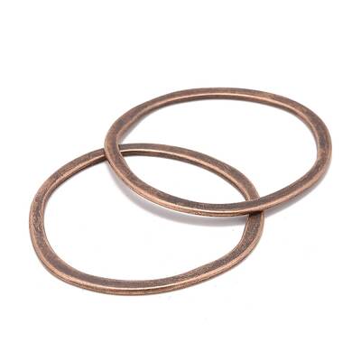 Tibetan Style Alloy Linking Rings