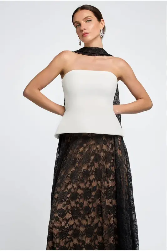 Goddiva Floral Lace Scarf