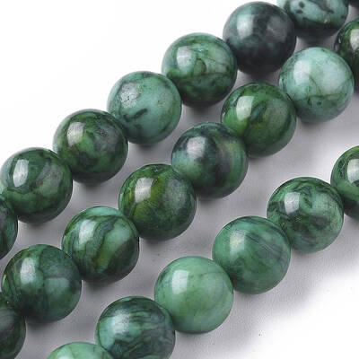 Natural Map Stone Picasso Jasper Beads Strands