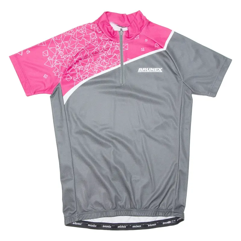 BRUNEX Cycling Mens Jersey Grey 1/4 Zip M