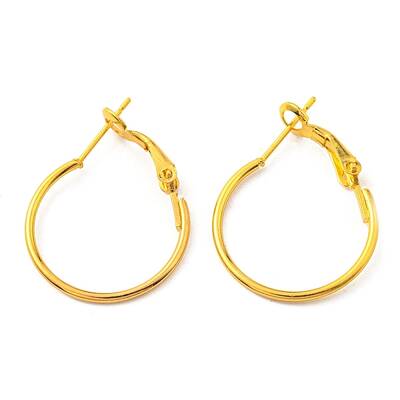 Iron Huggie Hoop Earring Findings