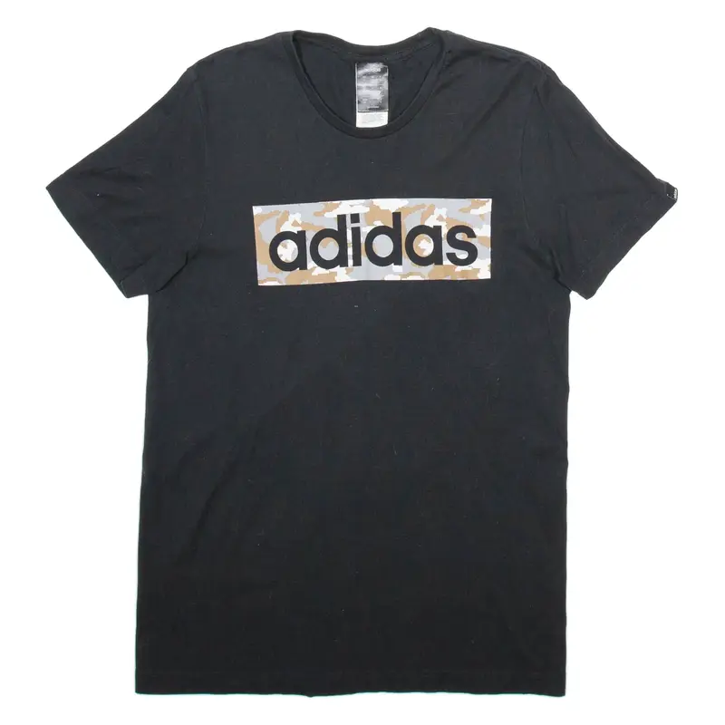 ADIDAS Mens T-Shirt Black S