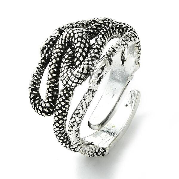 Snake Alloy Open Cuff Rings