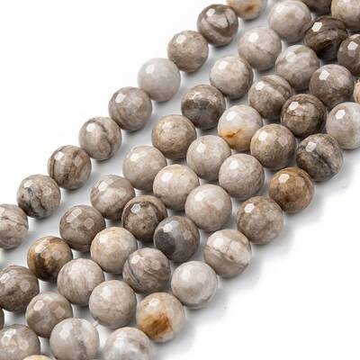 Natural Silver Leaf Jasper Beads Strands