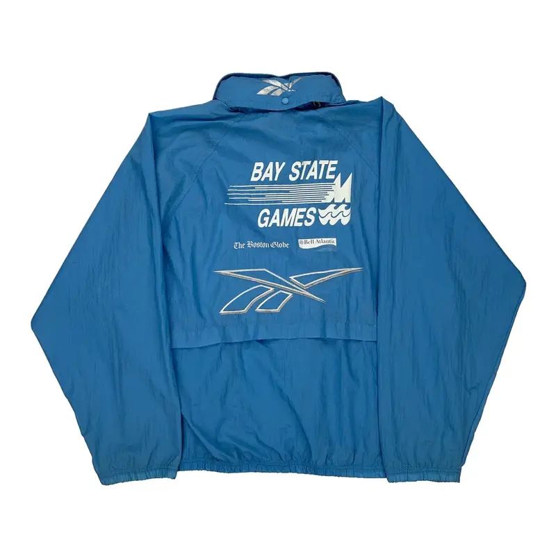 Bay State Games Reebok Jacket - Large Blue Nylon