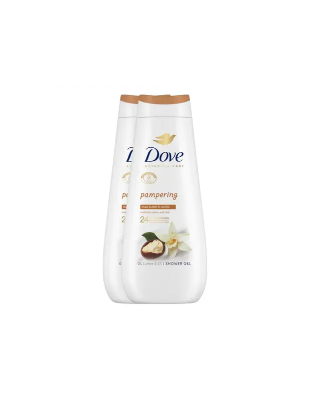 Dove Gel 400ml Karité Duplo
