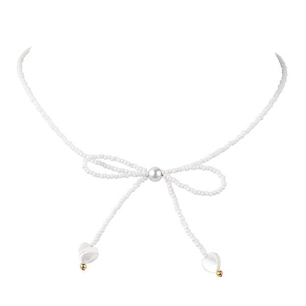 Glass Seed Pendant Necklaces for Women