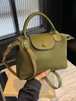 Women's Elegant Solid Color Handbag, Ladies Purse, Fashionable Versatile Hobo Bag, Casual Trendy Versatile High-end Texture C...