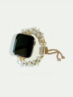 Elegant Faux Pearl Decorated Watch Band, Fashion Watch Band for Women, Trendy All-match & Exquisite Watch Band for Birthday G...