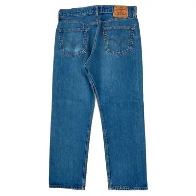 501 Levis Jeans - 32W 29L Blue Cotton