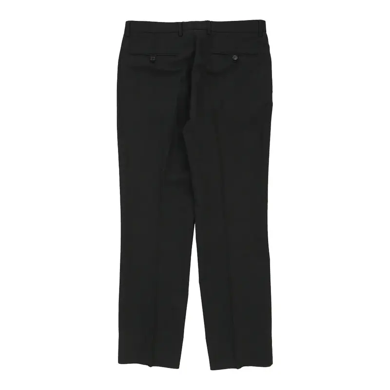 Hugo Boss Trousers - 34W 31L Grey Wool Blend