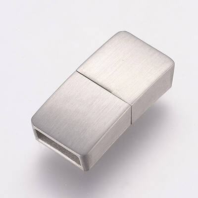 Tarnish Resistant 304 Stainless Steel Magnetic Clasps with Glue-in Ends