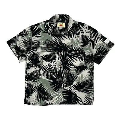 Sundrenched Hawaiian Shirt - Small Black Cotton