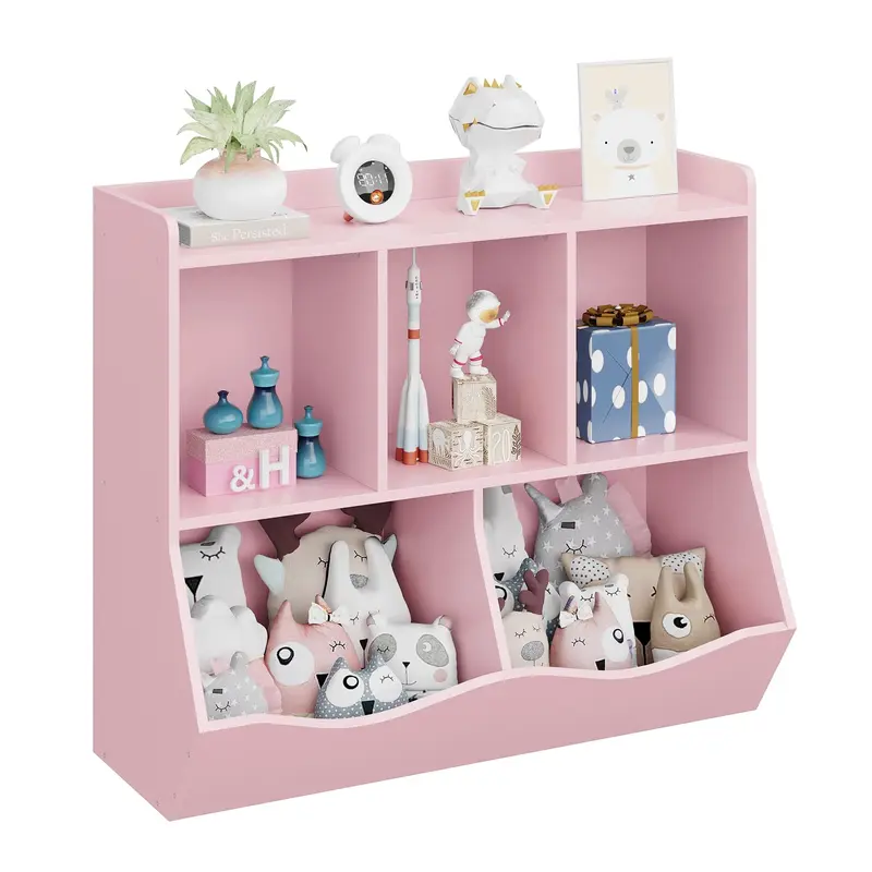 Garvee Kids Toy Storage Organizer, Children Bookshelf with Storage Cubbies, Toddler Toy Shelf for Playroom, Living Room, Nurs...