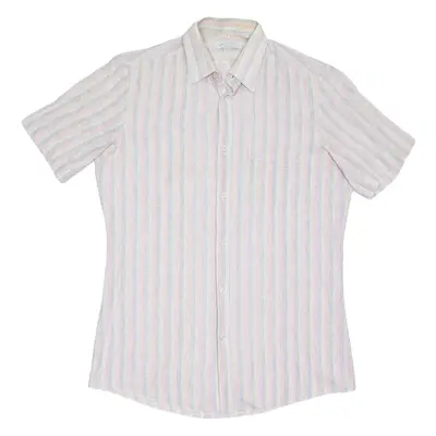 Mens Shirt Red Striped M