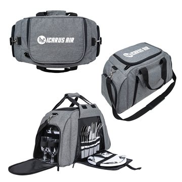 3 Promotional Genoa 4 Person Picnic Duffel Cooler Bag - 24-Can ...