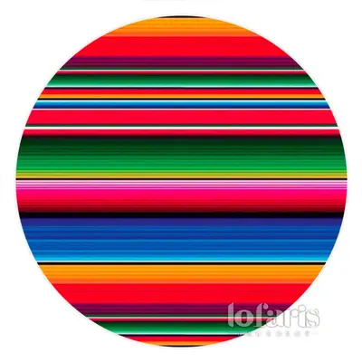 Aperturee Colored Dark Simple Lines Circle Birthday Backdrop | Custom Round Birthday Backdrop | Custom Round Backdrop | Round...