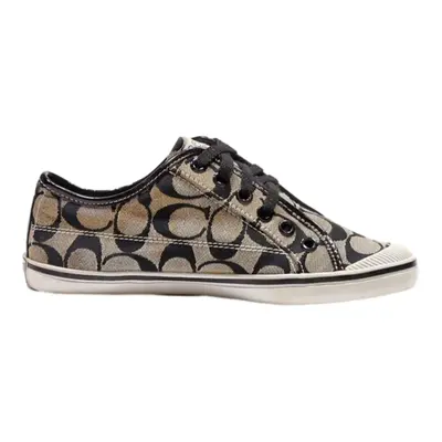 COACH Low Top Trainers Beige Synthetic Womens UK 4