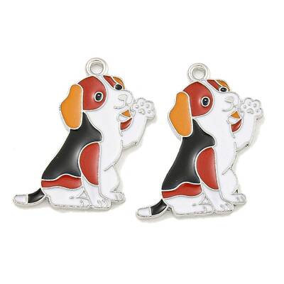 Rack Plating Alloy Enamel Pendants