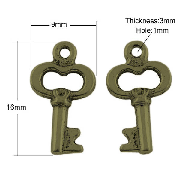 Tibetan Style Alloy Charms Pendants