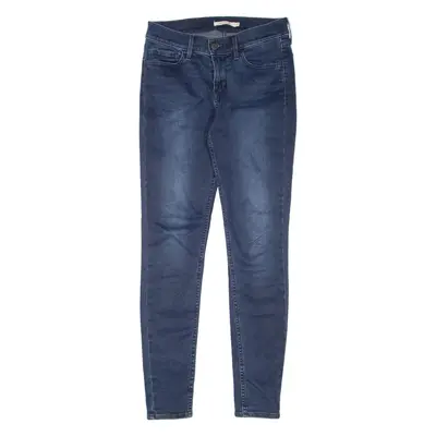 LEVI'S 710 Womens Jeans Blue Slim Skinny Stone Wash W27 L30