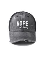 Unisex Casual Trendy Letter Pattern Baseball Cap, Street Style Sportive Baseball Cap, Vintage Adjustable Dad Hat for Men & Wo...
