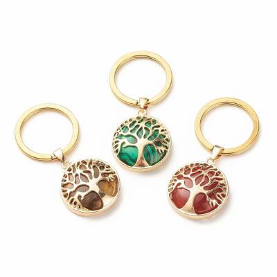 Synthetic & Natural Stone Keychain