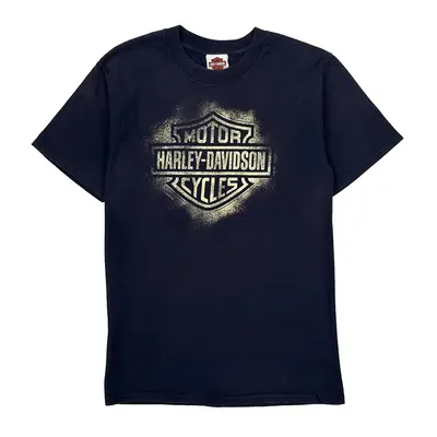 Harley-Davidson Harley Davidson Graphic T-Shirt - Medium Navy Cotton