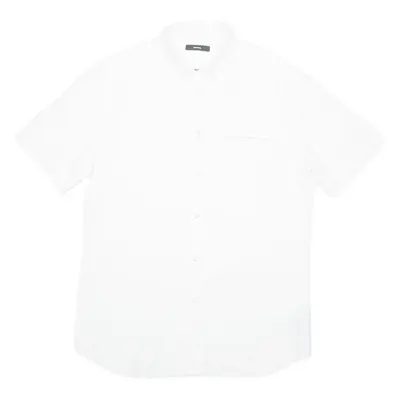 DIESEL Mens Plain Shirt White L