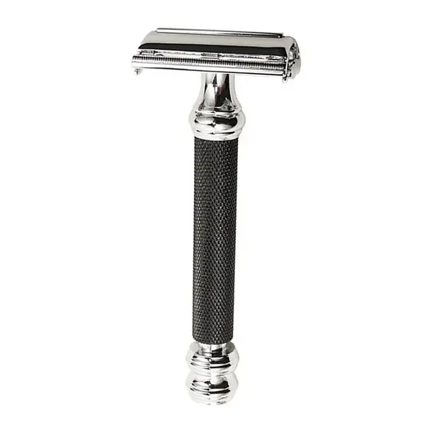 Parker Papillon Metal Twist Safety Razor Black and Chrome N 76r