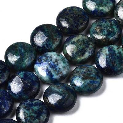 Natural Chrysocolla and Lapis Lazuli Beads Strands