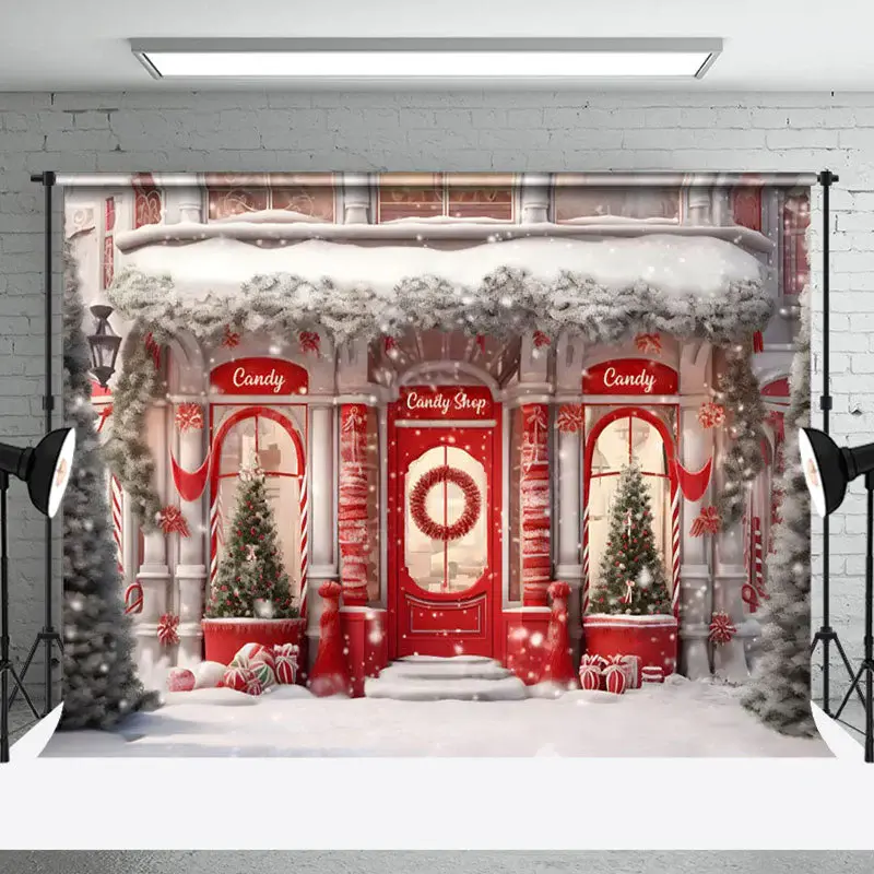 Aperturee Festive Holiday Season Winter Wonderland Backdrop - Aperturee