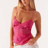 Womens Sequin Sparkle Halter Crop Tops Sexy Pearl Embellished Cami Tank Tops Y2k Bling Glitter Rhinestone Camisole Summer Wom...