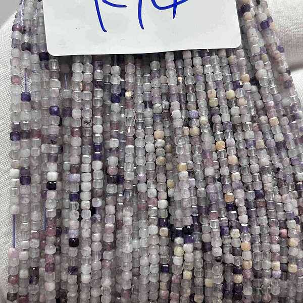 Natural Lepidolite Stone Beads Strands