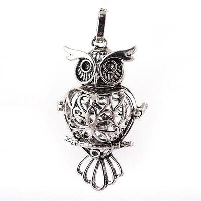 Rack Plating Brass Cage Pendants
