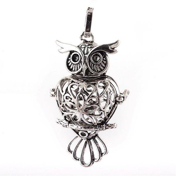 Rack Plating Brass Cage Pendants