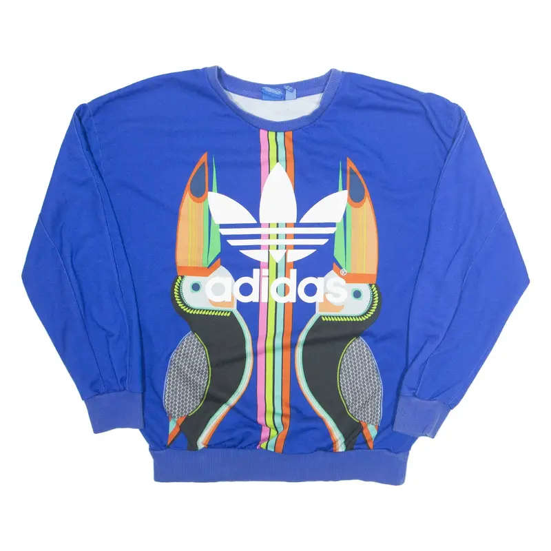 ADIDAS Toucan Womens Sweatshirt Blue UK 8