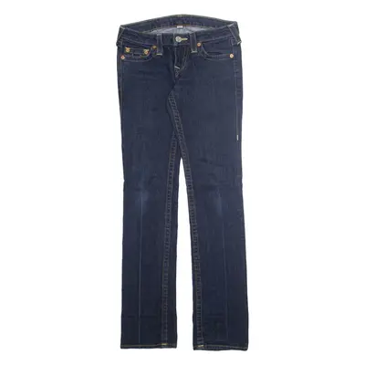 TRUE RELIGION Womens Jeans Blue Slim Straight W27 L33