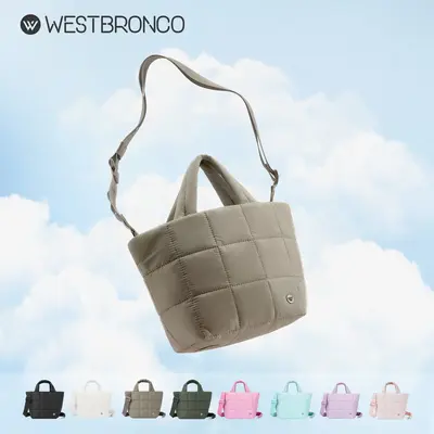 WESTBRONCO Small diaper Bag Women Puffer Tote Quilted Crossbody Bag Purse Bags Women Handbag For Mom Girl Waterproof Gym fash...