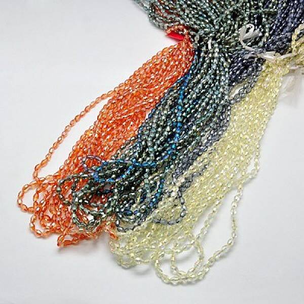Electroplate Glass Beads Strands