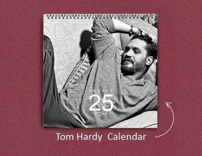 Tom Hardyy Wall Calendar 2025