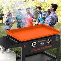 【2025 Upgraded】28”/36” Griddle Cover Mat Grill Silicone Mat Cover, Full-edge Silicone Griddle Mat Design for Blacksto...