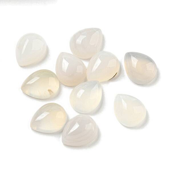 Natural White Agate Gemstone Cabochons